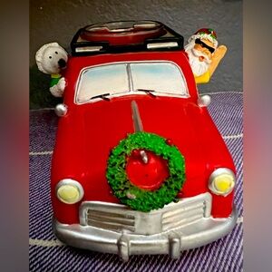 Yankee candle holder Christmas car